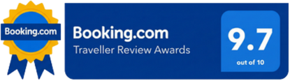 Booking.com Traveller Review Awards - 9.7 out of 10